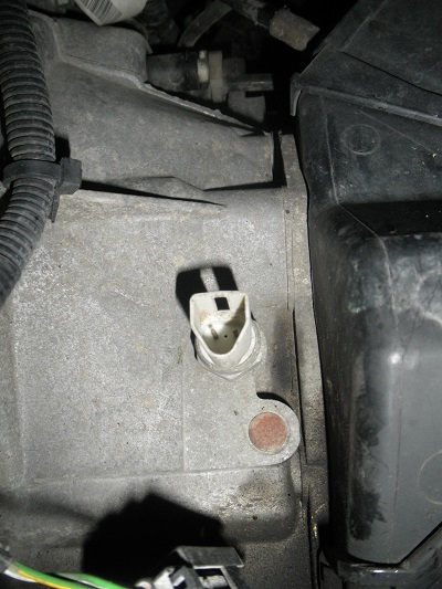 Vue côté boîte de vitesse